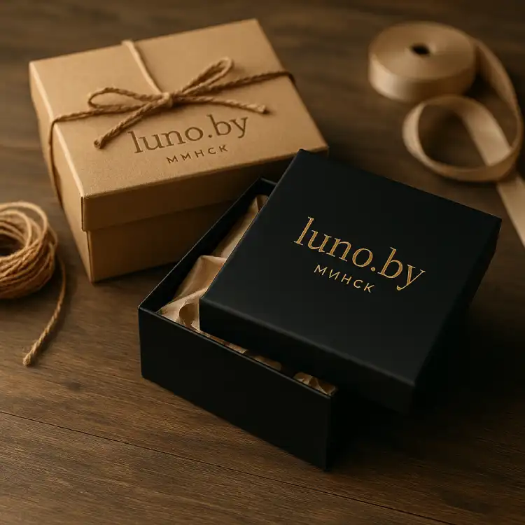 Подарочные коробки с логотипом — luno.by, Минск